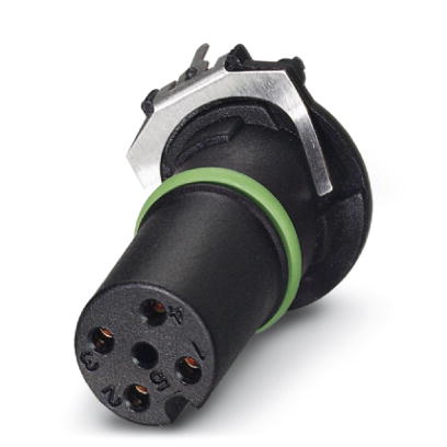 Phoenix Contact M12 Contact Carrier - Socket; SACC-CI-M12FS-4CON-L180 SH THR; Female; 4-Pin; A - Standard Key